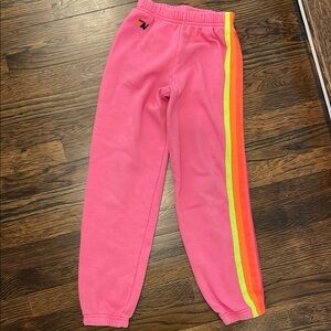 Girls Aviator Nation sweatpants size 10